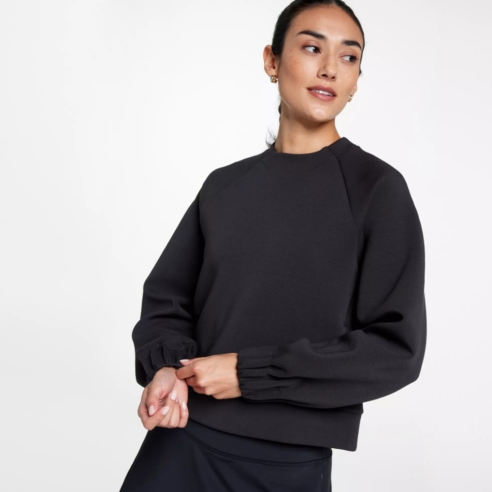 Calia By Carrie Underwood Black Golf Soft Scuba Crew New With Tags